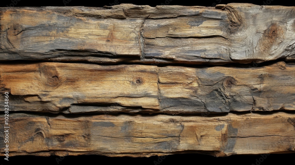Weathered and Knotty Wooden Planks Weathered and Knotty Wooden Planks
