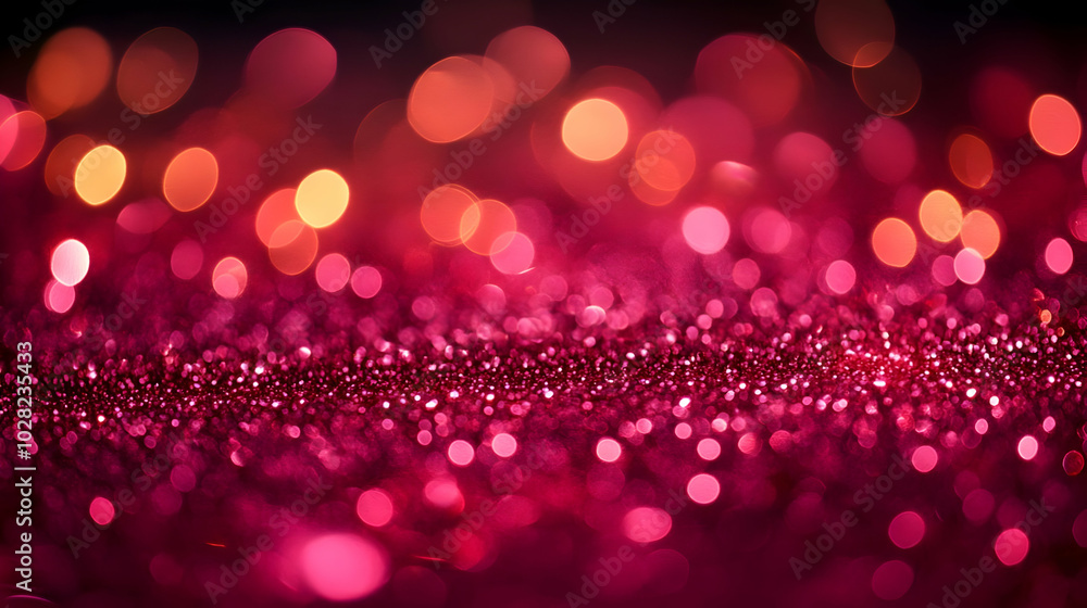 Pink Glitter Bokeh Background. Pink Glitter Bokeh Background.