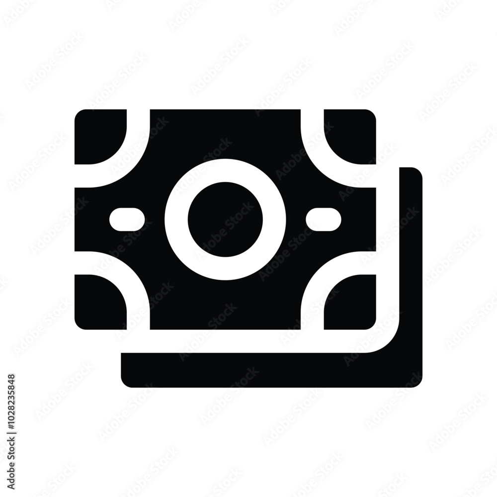 money icon. vector glyph icon for your website, mobile, presentation, and logo design.