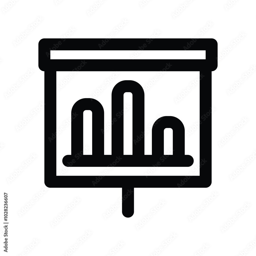 presentation icon. vector line icon for your website, mobile, presentation, and logo design. presentation icon. vector line icon for your website, mobile, presentation, and logo design.