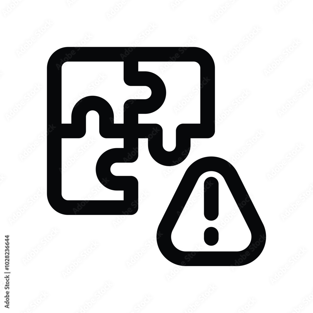 puzzle icon. vector line icon for your website, mobile, presentation, and logo design. puzzle icon. vector line icon for your website, mobile, presentation, and logo design.