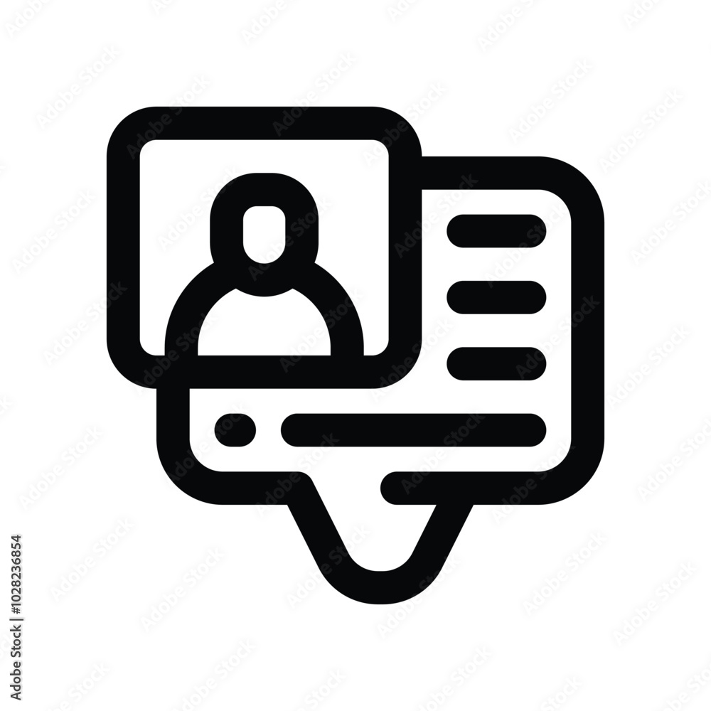 chat icon. vector line icon for your website, mobile, presentation, and logo design. chat icon. vector line icon for your website, mobile, presentation, and logo design.