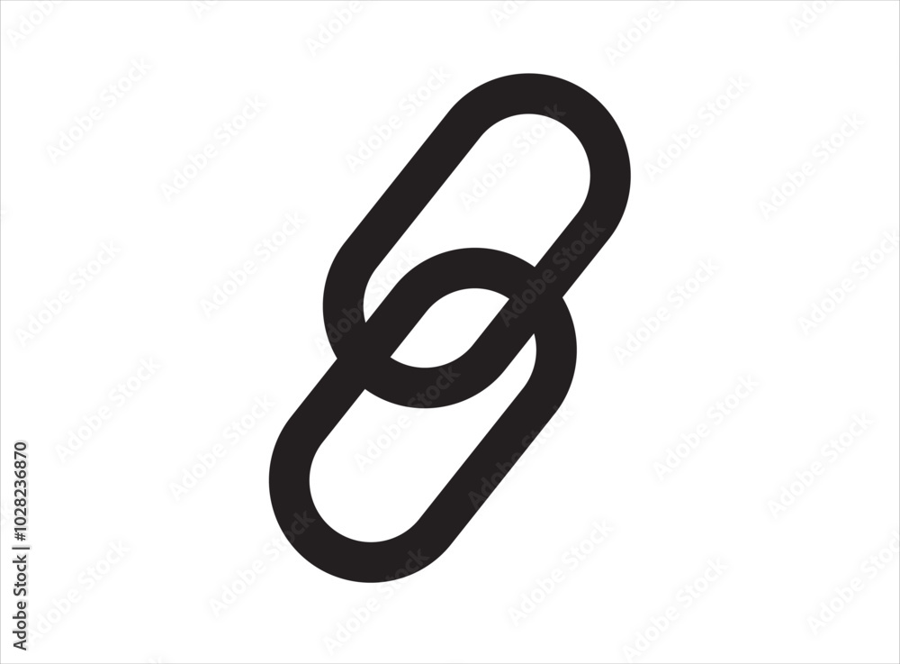 Obraz premium hyperlink, link, connection icon vector isolated white