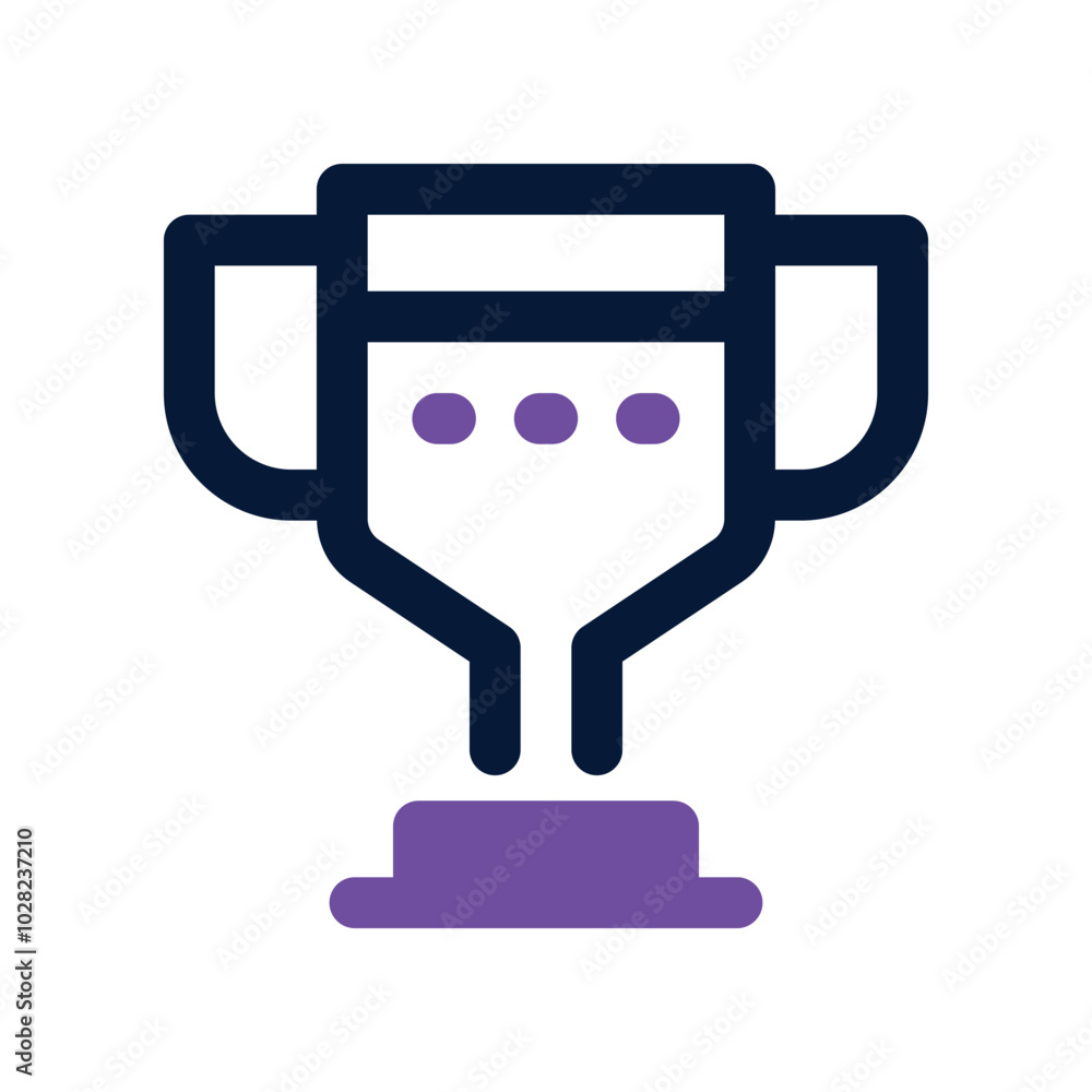 trophy icon. vector dual tone icon for your website, mobile, presentation, and logo design. trophy icon. vector dual tone icon for your website, mobile, presentation, and logo design.