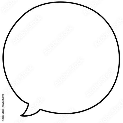 ペンで描いたような丸い吹き出し