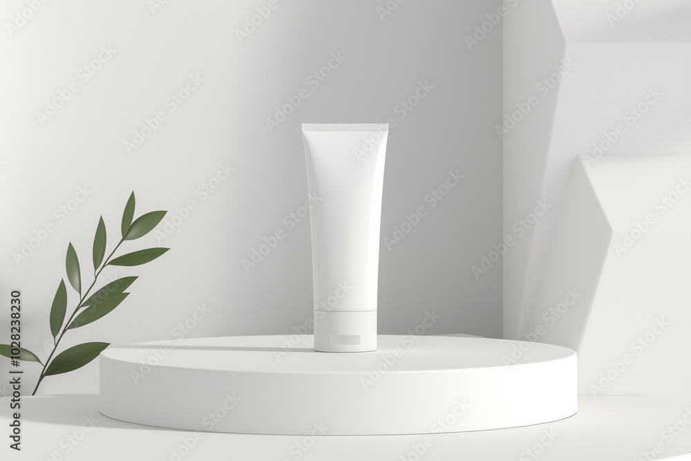 tube product mock up podium by generative ai tube product mock up podium by generative ai