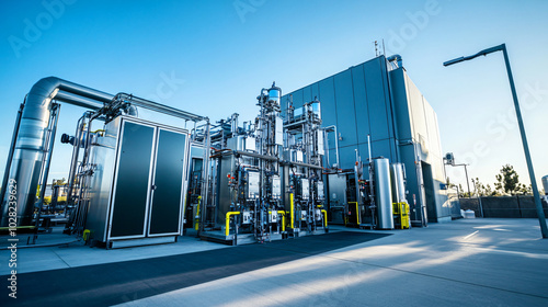 A research facility focusing on developing fuel cell technologies for hydrogen-powered vehicles.