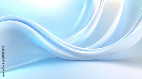 Abstract light blue and white background with soft transitions, creating a fresh and modern feel for digital media.