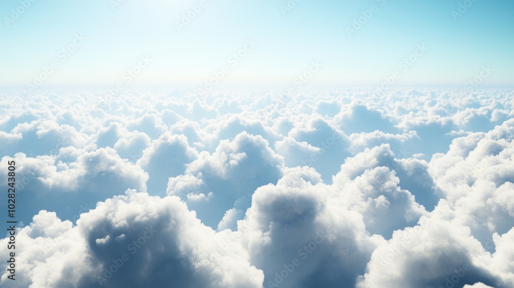 Fototapeta premium Above the Clouds: A Breathtaking View