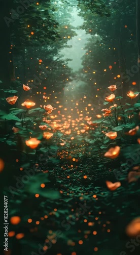 Flowers in Forest