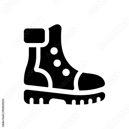 Boots shoes icon / military boot icon