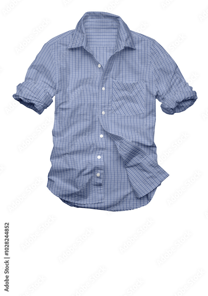 3D illustration check shirt for summer season 3D illustration check shirt for summer season