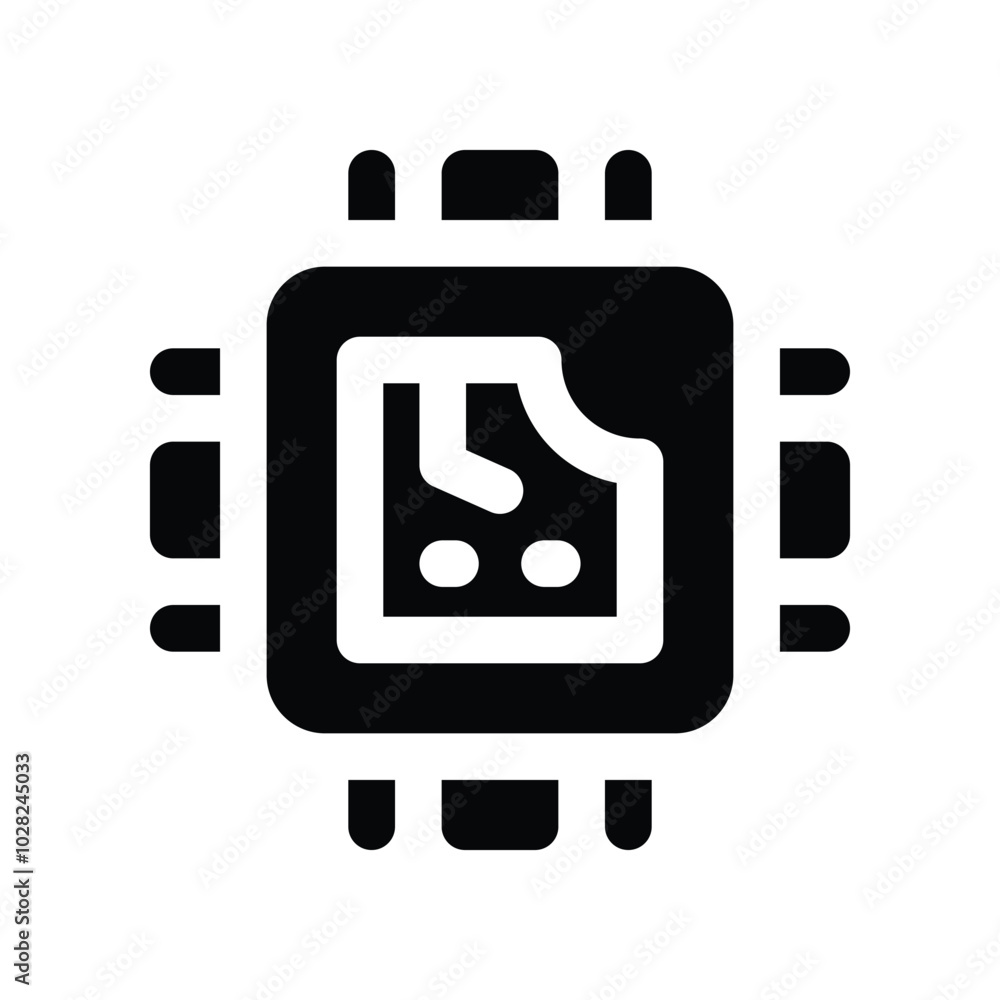 processor icon. vector glyph icon for your website, mobile, presentation, and logo design. processor icon. vector glyph icon for your website, mobile, presentation, and logo design.