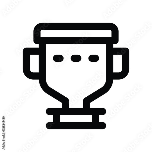 trophy icon. vector line icon for your website, mobile, presentation, and logo design.