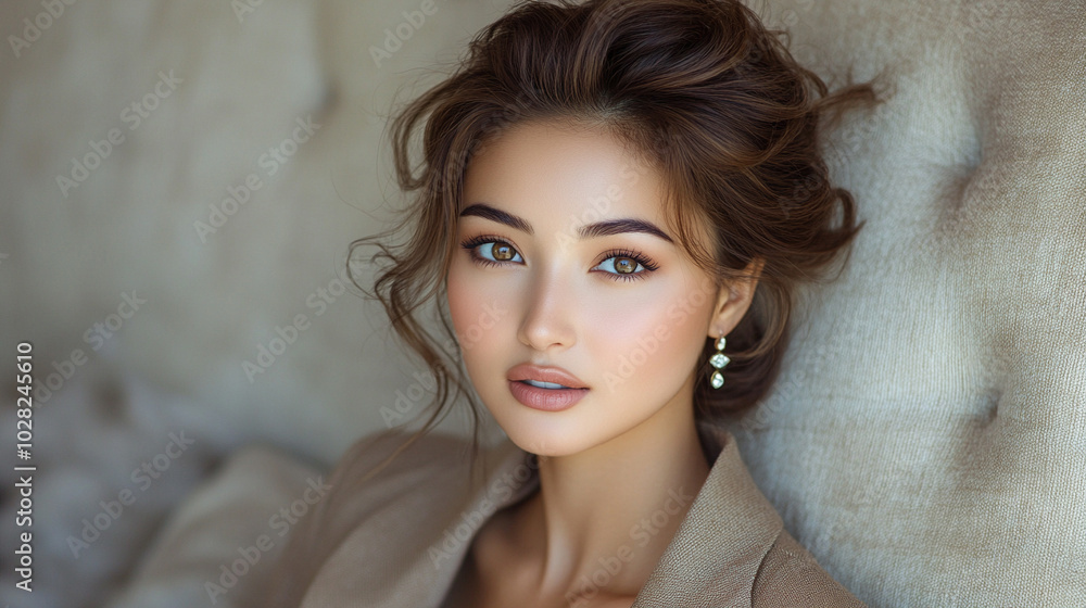 woman poses in a modern office setting, exuding professionalism and allure. The image symbolizes empowerment, confidence, and the balance between elegance and competence in the workplace woman poses in a modern office setting, exuding professionalism and allure. The image symbolizes empowerment, confidence, and the balance between elegance and competence in the workplace