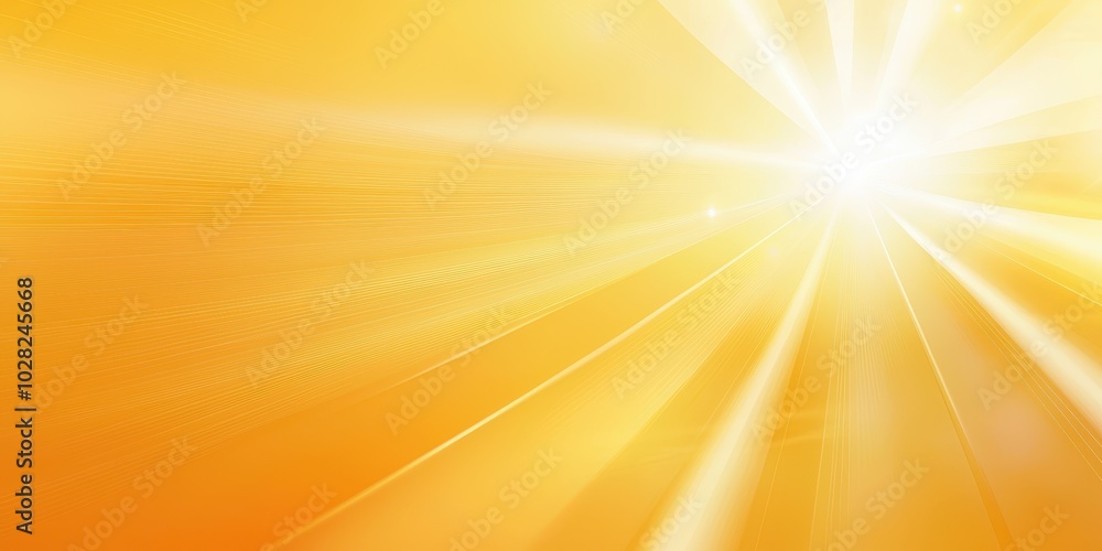 Obraz premium Bright yellow gradient background with a sunburst effect, ideal for sunny, optimistic designs.