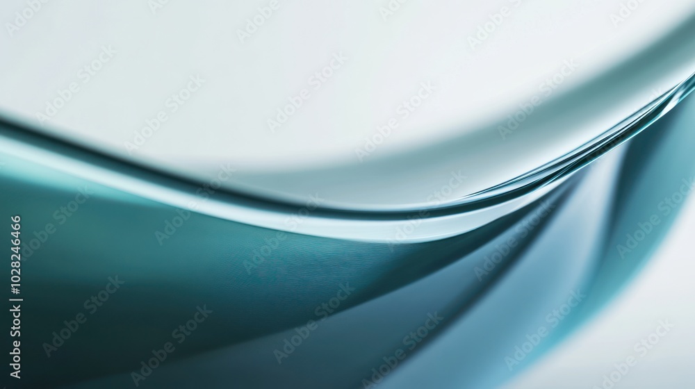 Obraz premium Abstract Teal Wave