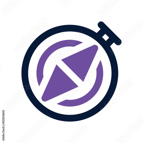 compass icon. vector dual tone icon for your website, mobile, presentation, and logo design.