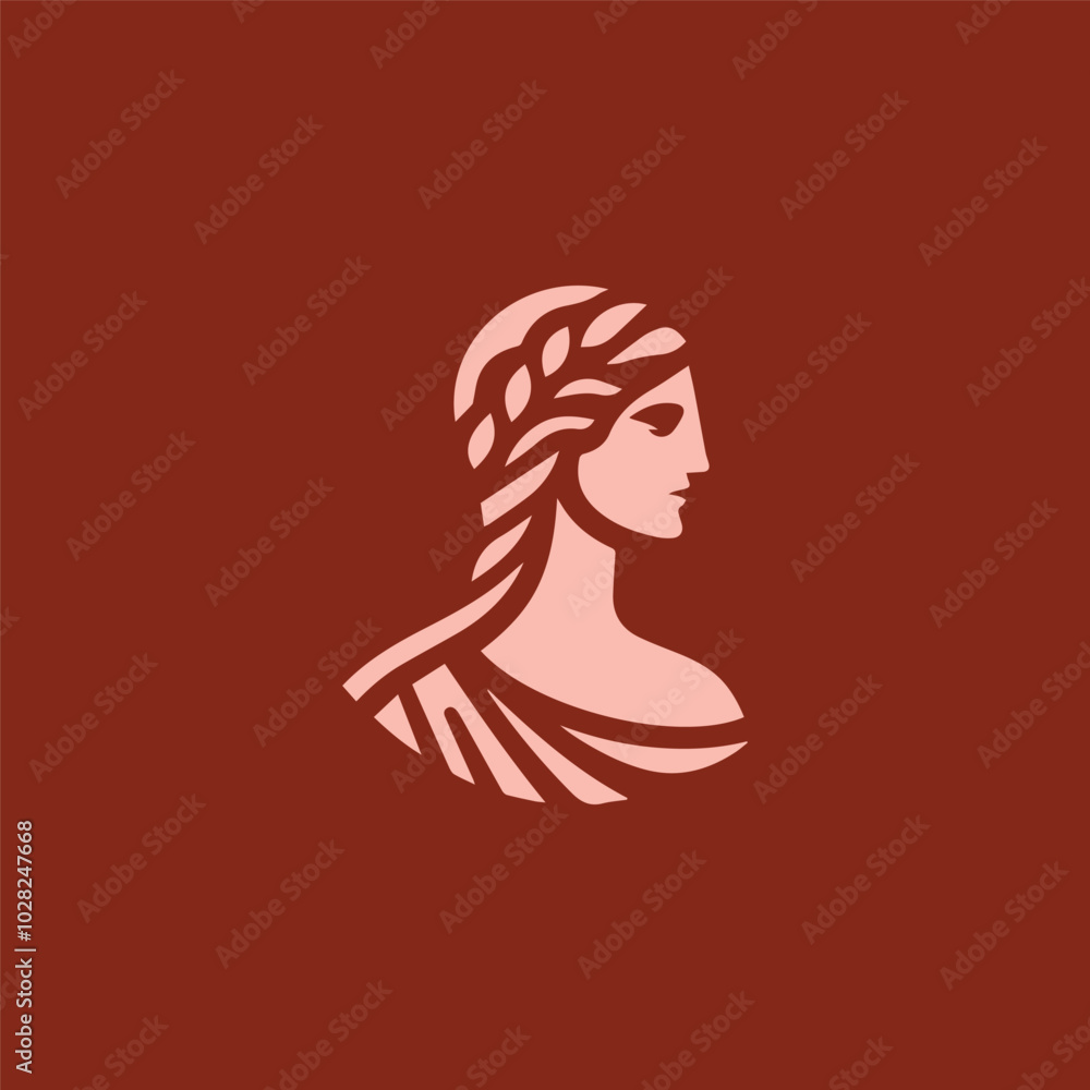 Ancient greek goddess logo Ancient greek goddess logo