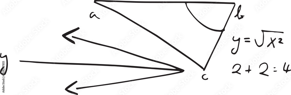 Diagram with maths formulas Diagram with maths formulas