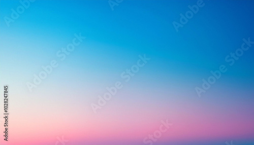 Serene Pastel Sky: A Dreamy Blend of Pink, Blue, and Purple Hues at Dawn or Dusk. Tranquil and Peaceful Atmosphere.