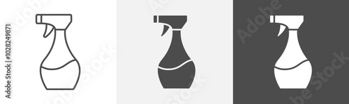 spray icon Vector thin line symbol