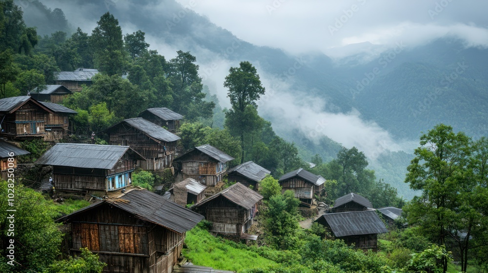 A forgotten Asian tribe that once thrived in the mountains, now living in small, hidden communities, preserving their traditional ways of life amidst modern encroachments A forgotten Asian tribe that once thrived in the mountains, now living in small, hidden communities, preserving their traditional ways of life amidst modern encroachments