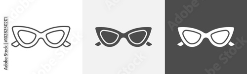 sunglasses icon Vector thin line symbol