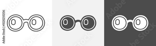 sunglasses icon Vector thin line symbol