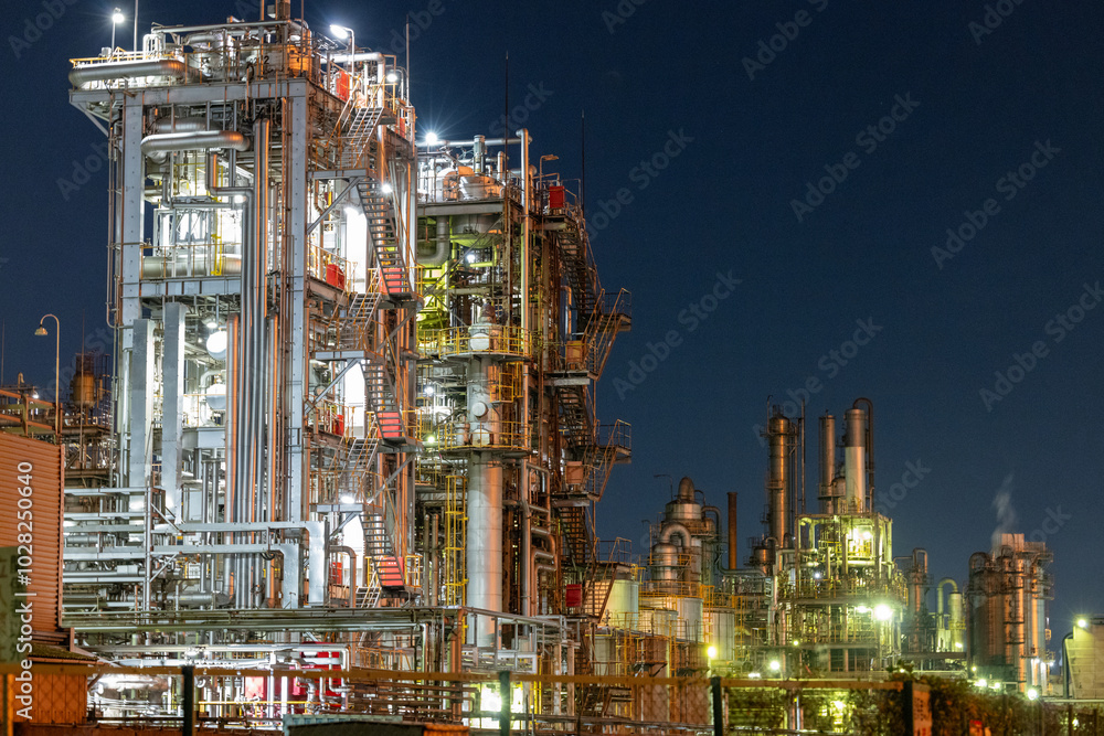 Fototapeta premium 工場夜景