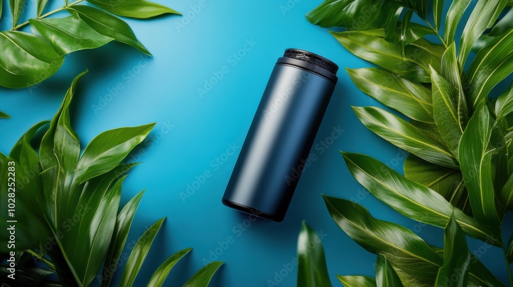 Modern Battery with Green Background Modern Battery with Green Background