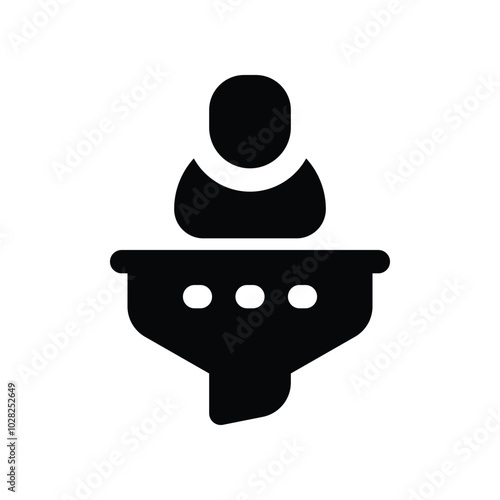 filter icon. vector glyph icon for your website, mobile, presentation, and logo design.