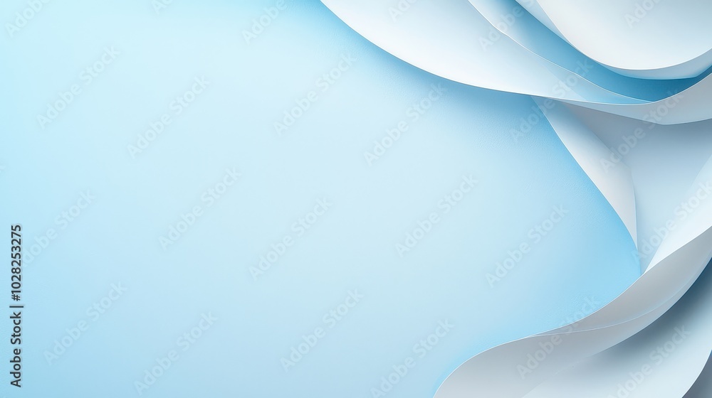 Obraz premium Soft light blue paper background with fine, natural texture, creating a simple yet elegant design for creative projects.