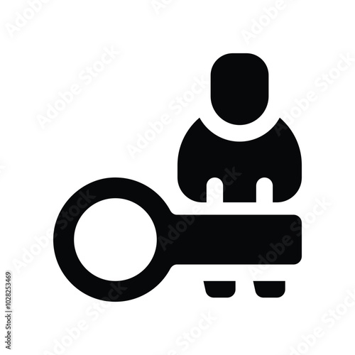 key icon. vector glyph icon for your website, mobile, presentation, and logo design.