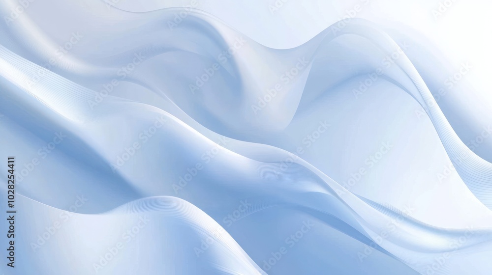 Fototapeta premium Abstract Blue Wavy Background