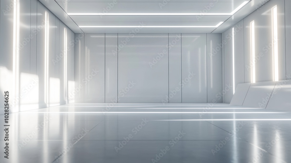 Fototapeta premium White Room with Light