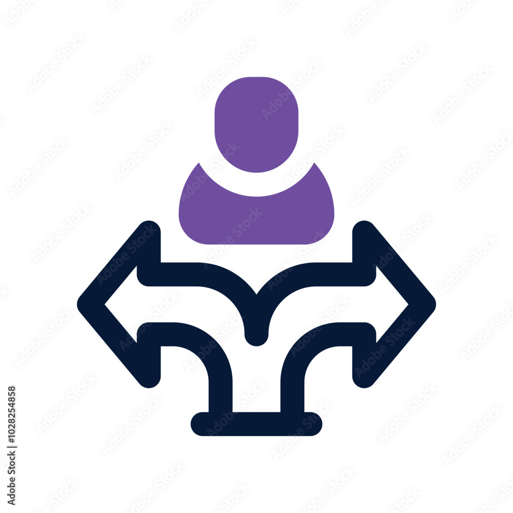 career direction icon. vector dual tone icon for your website, mobile, presentation, and logo design. career direction icon. vector dual tone icon for your website, mobile, presentation, and logo design.
