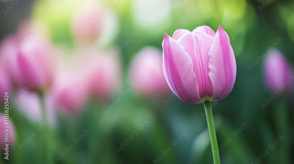 Fototapeta premium Pink Tulip in Bloom