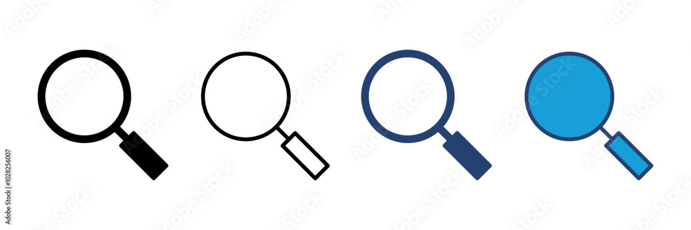 Search icon vector. search magnifying glass icon Search icon vector. search magnifying glass icon