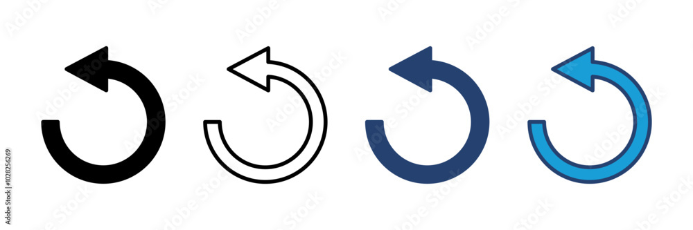 Refresh icon vector. Reload icon vector. Update icon. Refresh icon vector. Reload icon vector. Update icon.