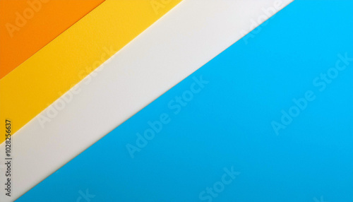 Vibrant color blocks create a dynamic, abstract design. The interplay of orange, yellow, white, and blue evokes a feeling of summer and energy. A minimalist masterpiece! Free Download Vibrant color blocks create a dynamic, abstract design. The interplay of orange, yellow, white, and blue evokes a feeling of summer and energy. A minimalist masterpiece! - GFXLoad