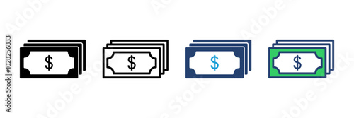 Money icon vector. Money vector icon.