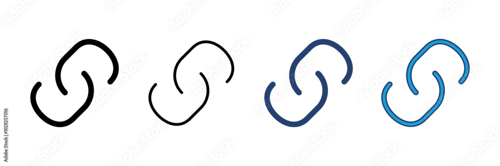 Link icon vector. Hyperlink chain symbol. Link icon vector. Hyperlink chain symbol.