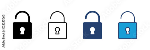 Lock icon vector. Padlock icon vector. Encryption icon. Security symbol