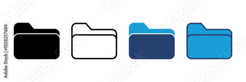 Folder icon vector. folder vector icon