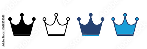 Crown icon vector. crown vector icon