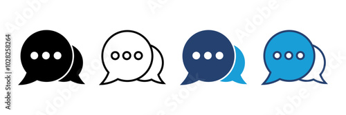 Chat icon vector. speech bubble icon. comment icon vector. message. contact us