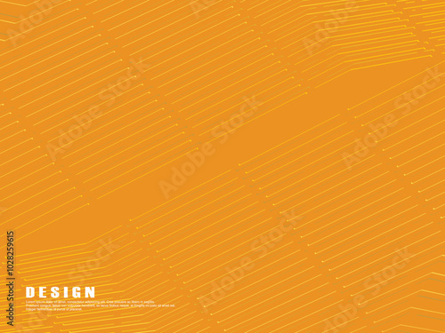 Premium orange background design with diagonal gradient gold lines pattern. Vector horizontal template for digital luxury business banner, formal invitation, luxury voucher, gift certificate, etc.