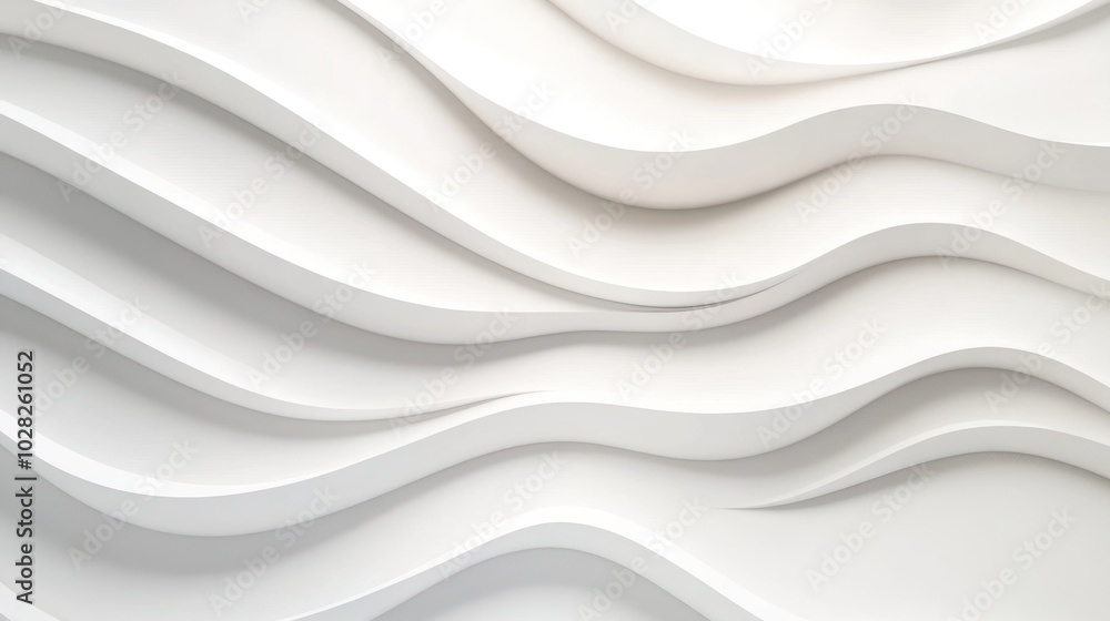 Abstract White Waves Abstract White Waves