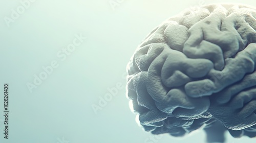 Close-up of human brain with intricate neural pathways, symbolizing cognitive biases and complex thought processes, ideal for educational or scientific presentations.